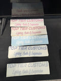 Top Tier 10x3 Rectangle Sticker | Weatherproof Decal