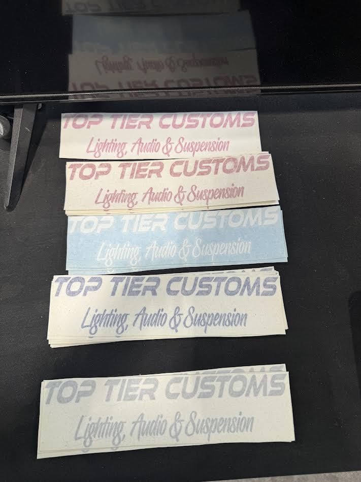 Top Tier 10x3 Rectangle Sticker | Weatherproof Decal