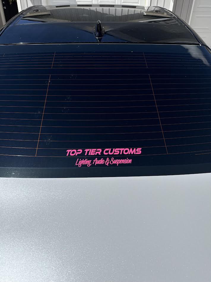 Top Tier 10x3 Rectangle Sticker | Weatherproof Decal