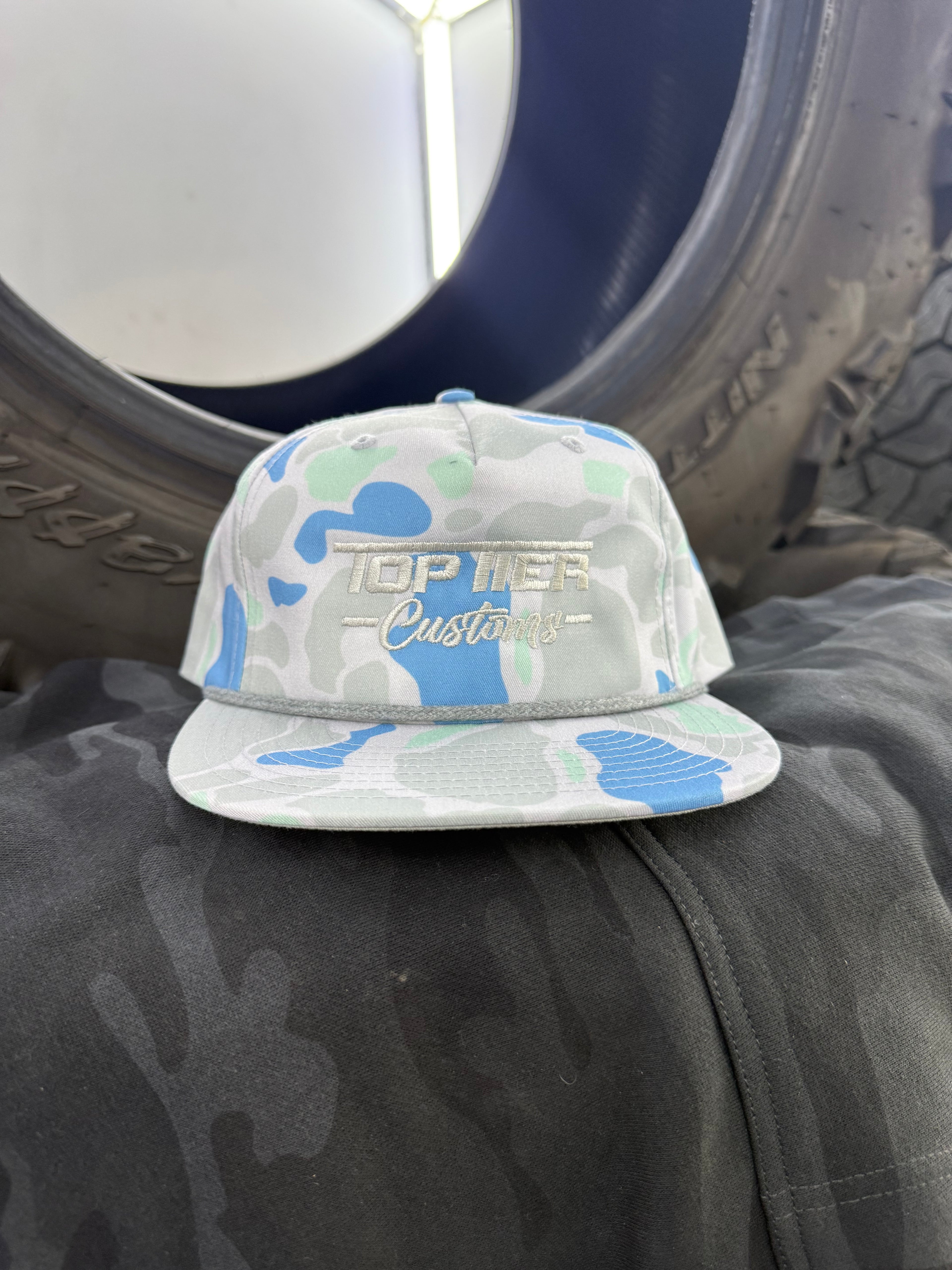 Top Tier Rope Hat Embroidered
