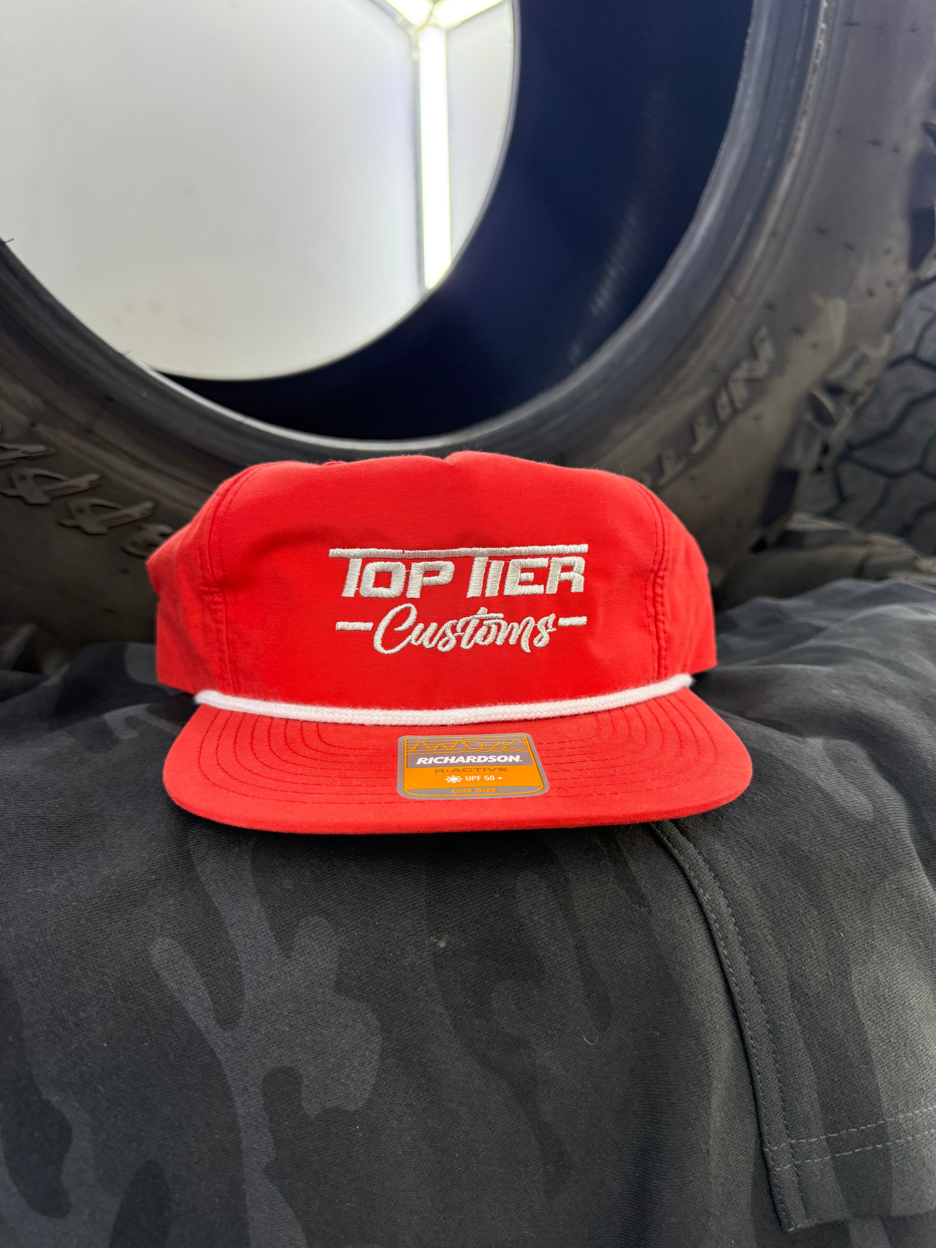 Top Tier Rope Hat Embroidered