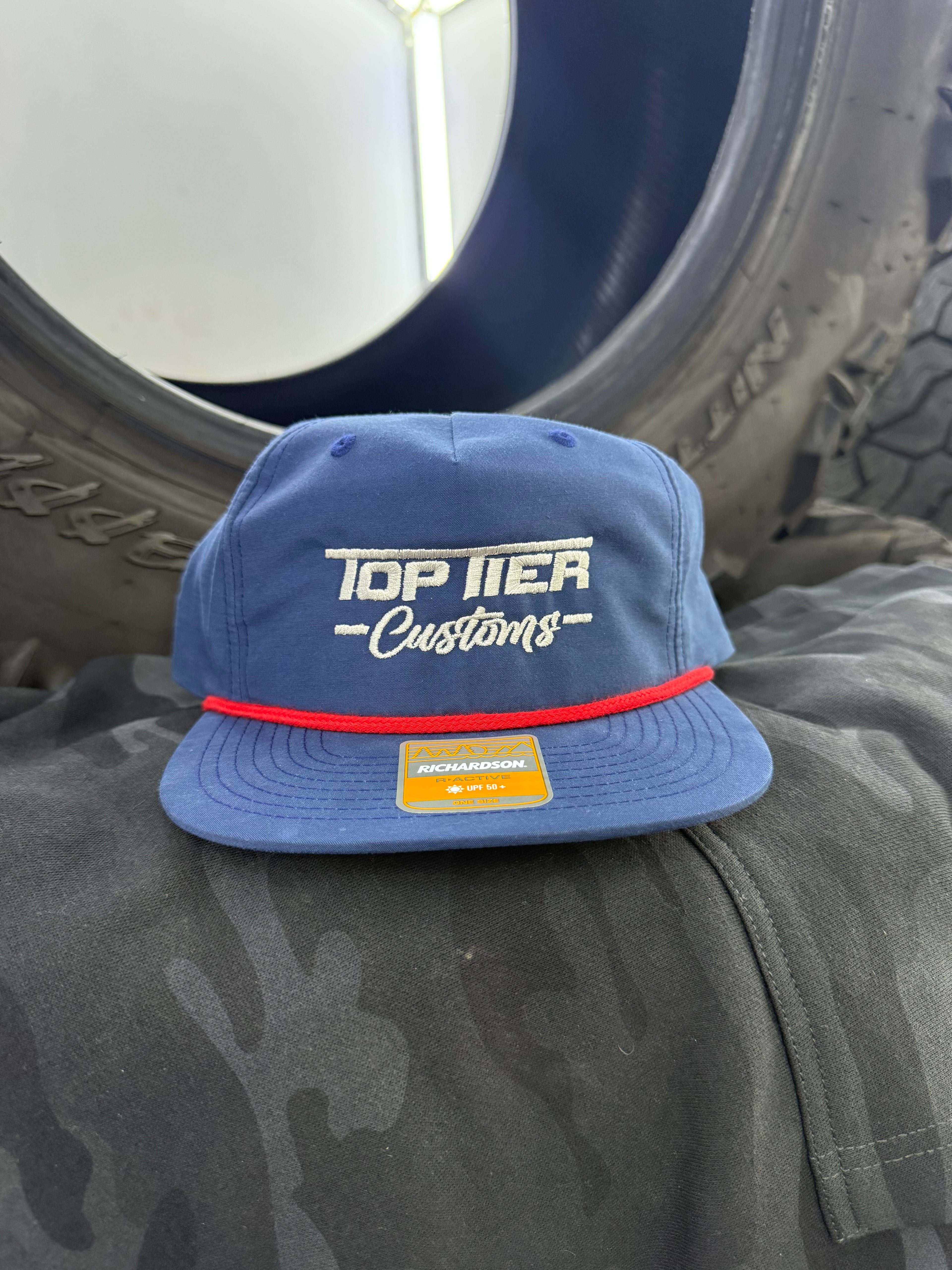 Top Tier Rope Hat Embroidered