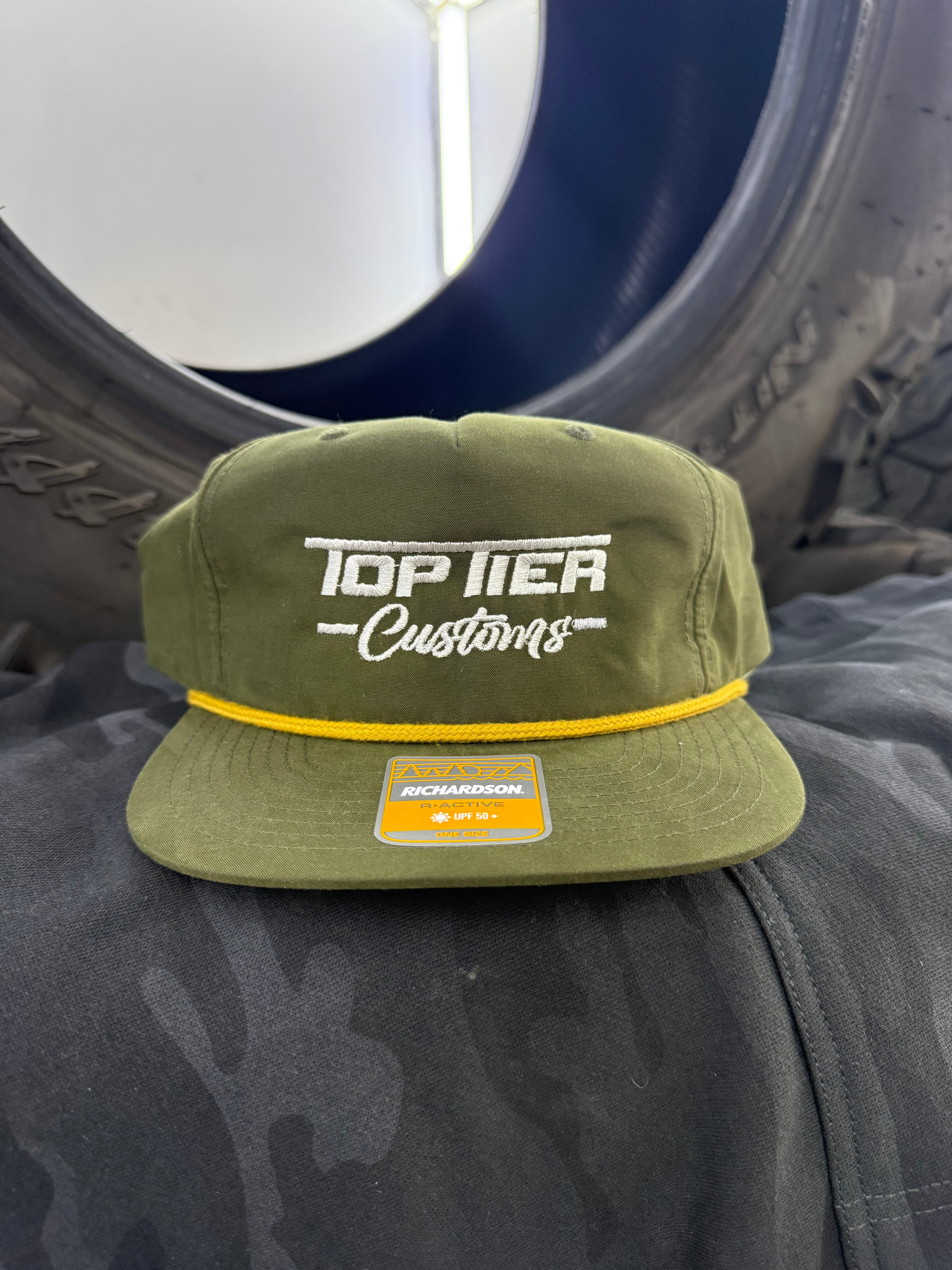 Top Tier Rope Hat Embroidered