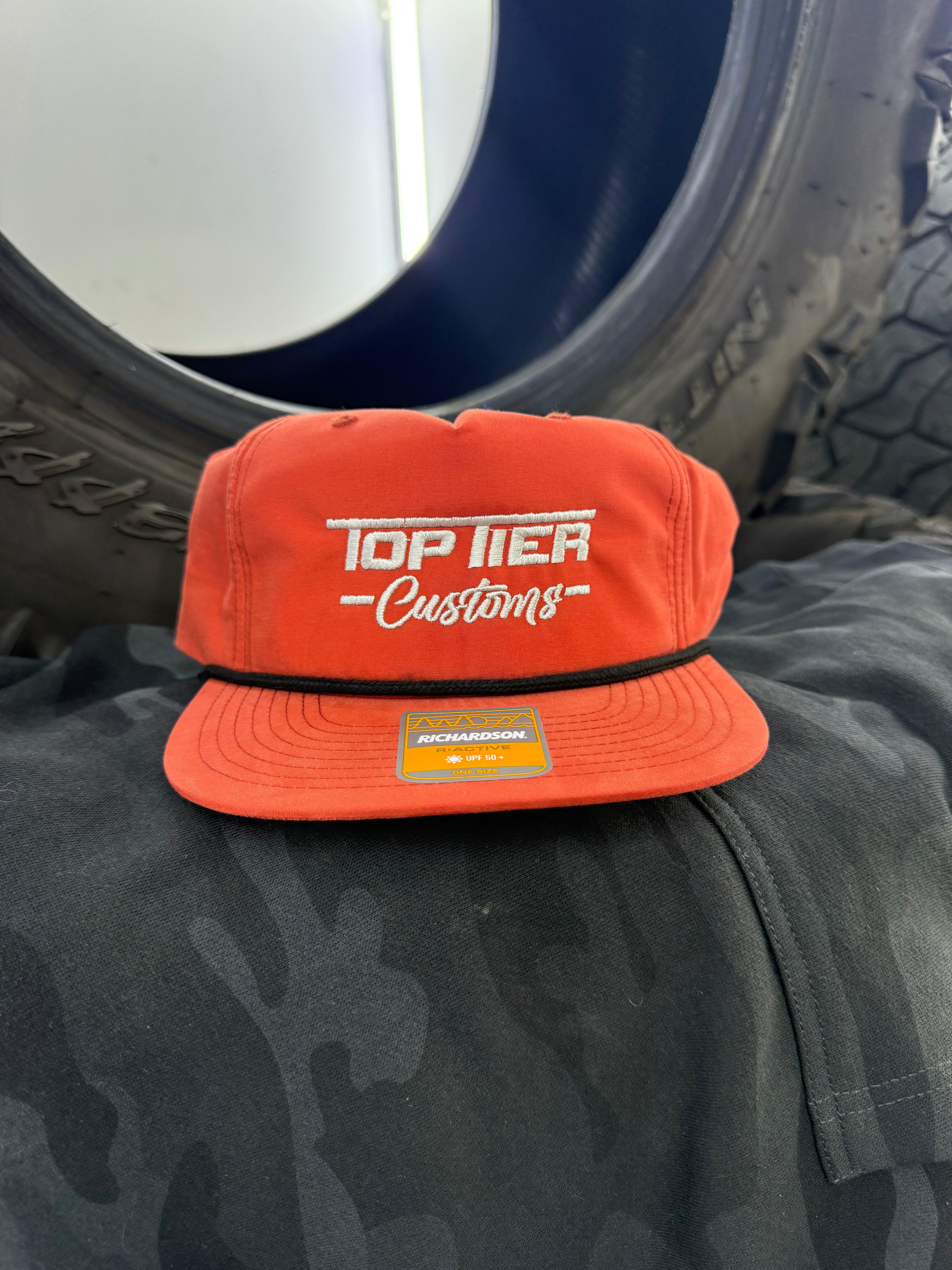 Top Tier Rope Hat Embroidered