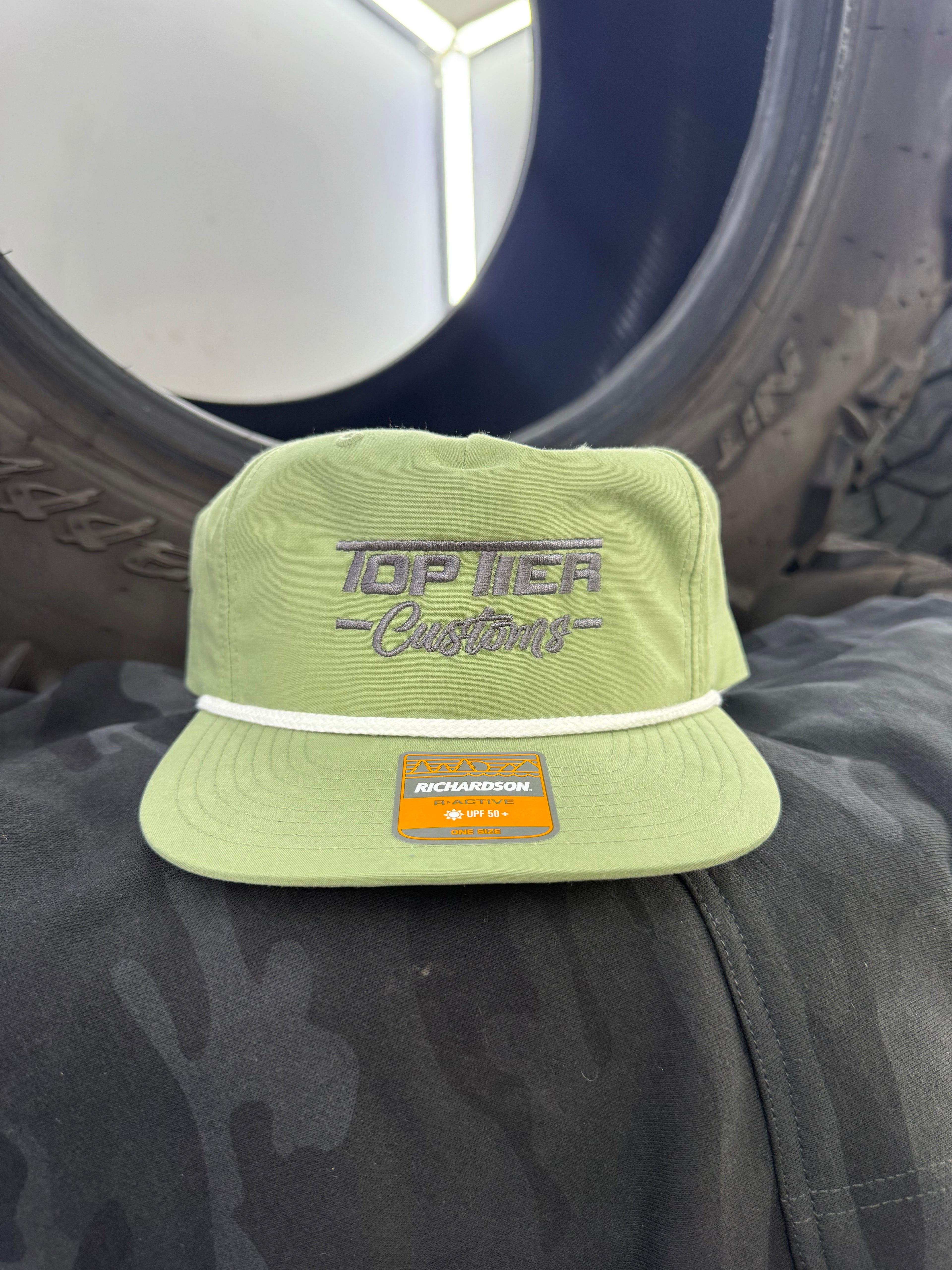 Top Tier Rope Hat Embroidered
