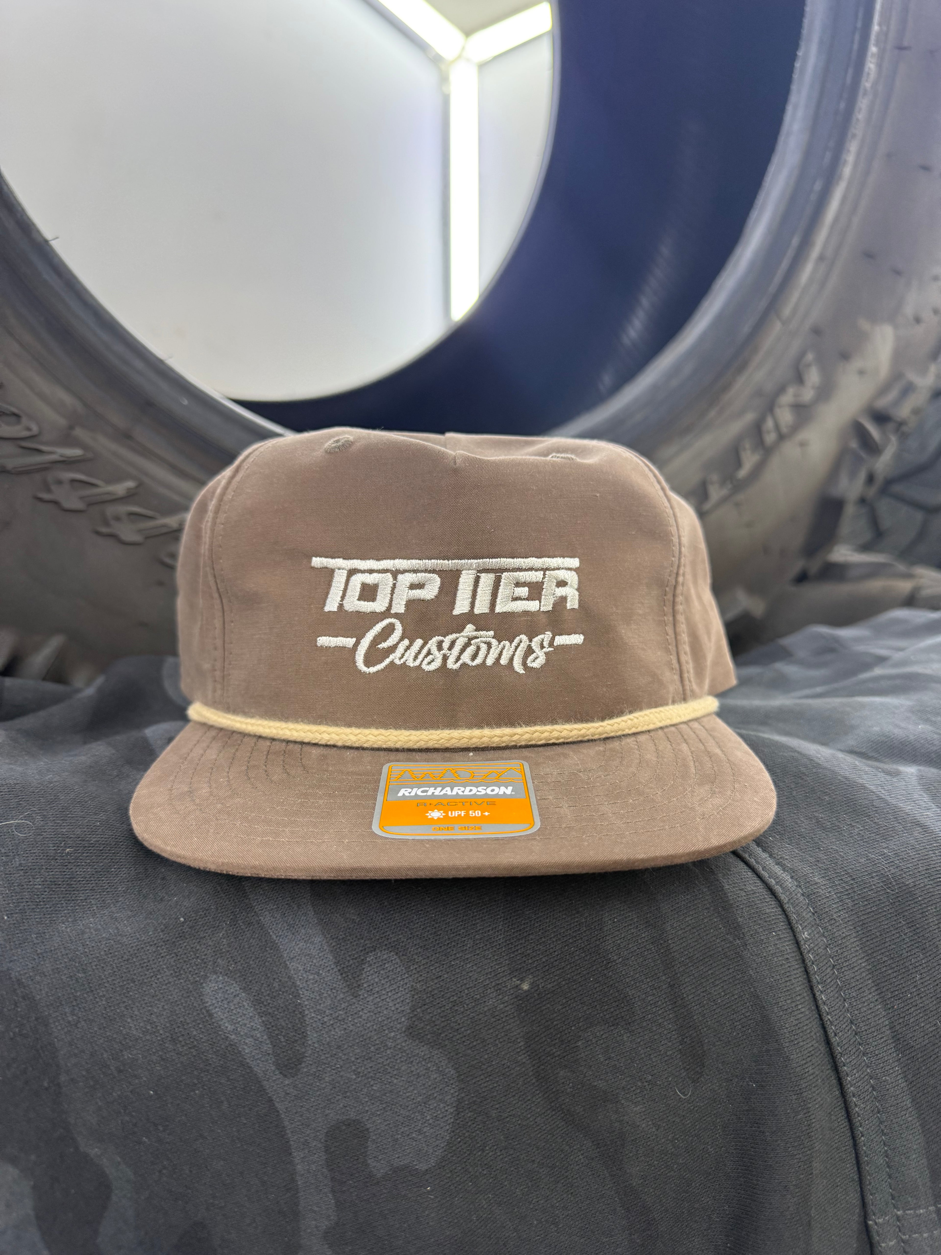 Top Tier Rope Hat Embroidered