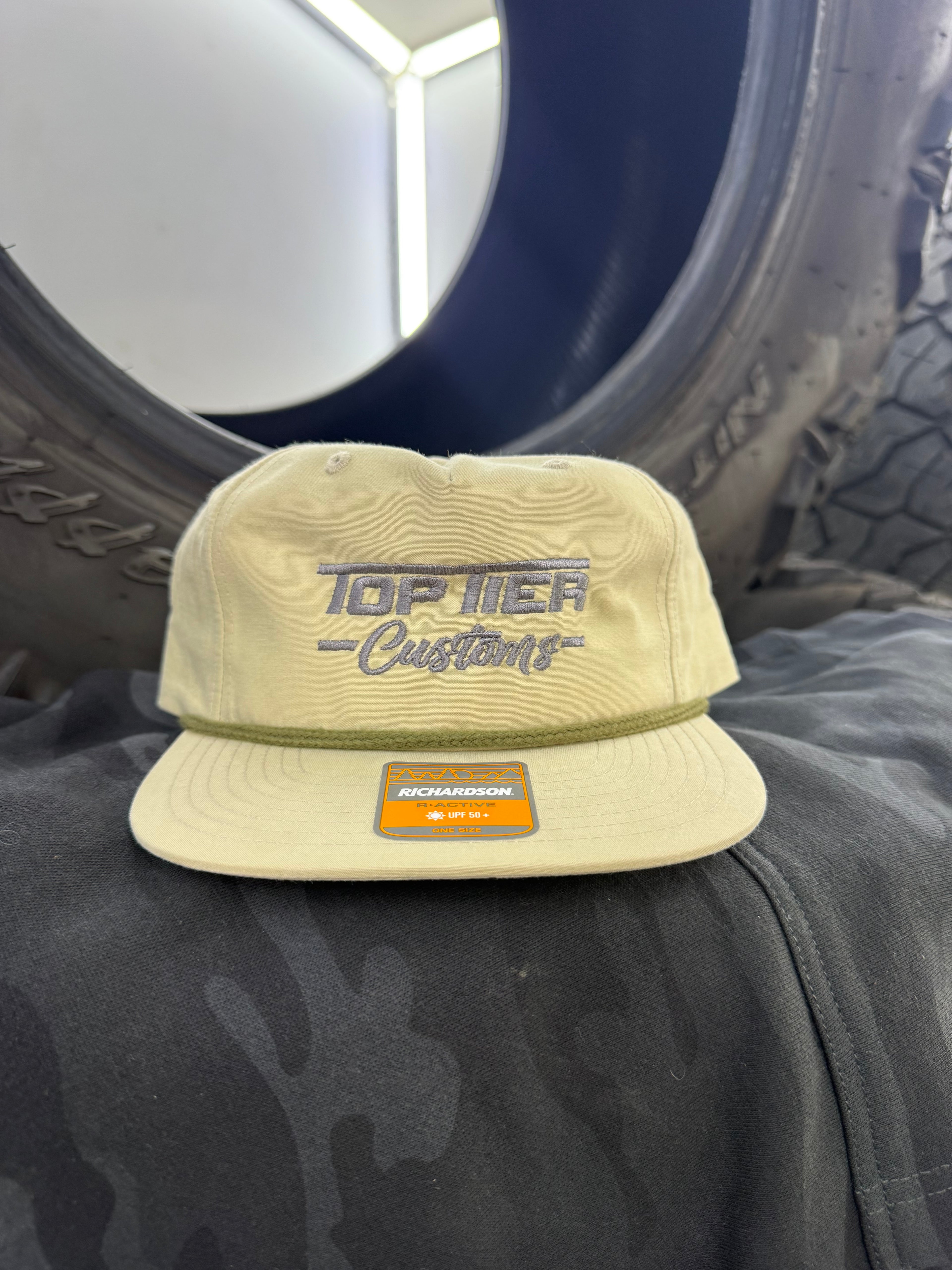 Top Tier Rope Hat Embroidered