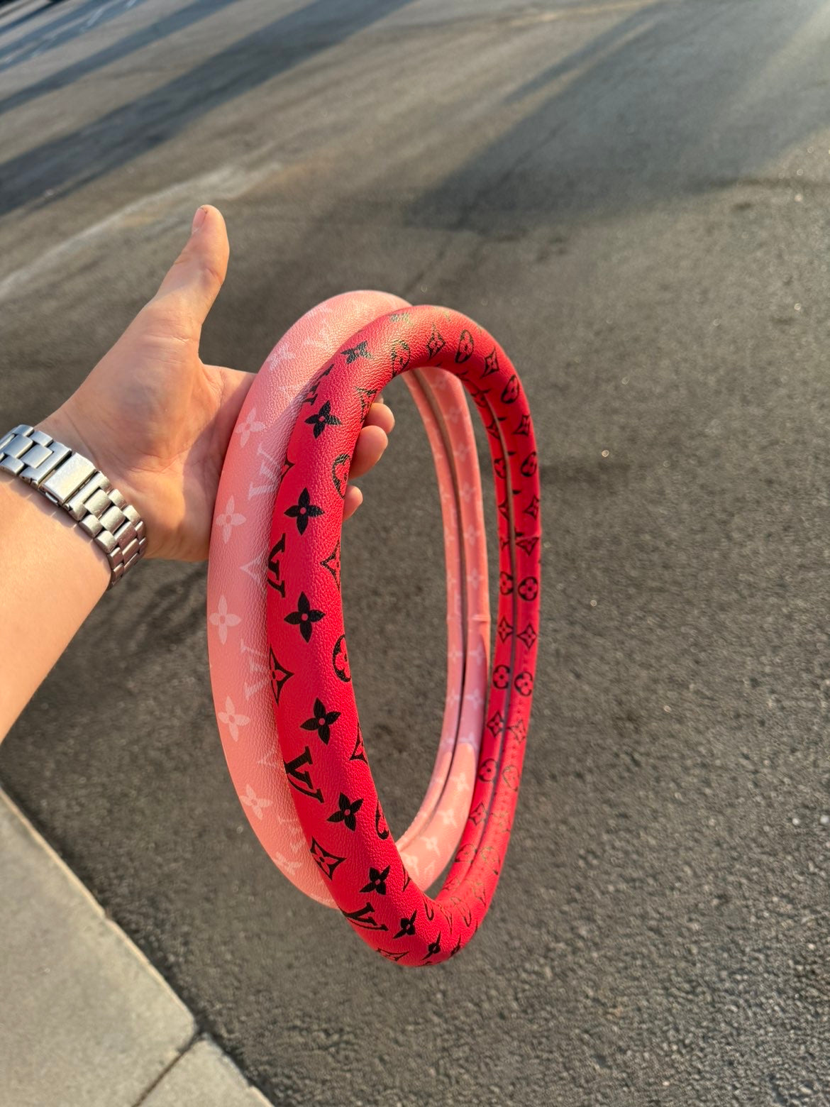 LV Steering Wheel Cover