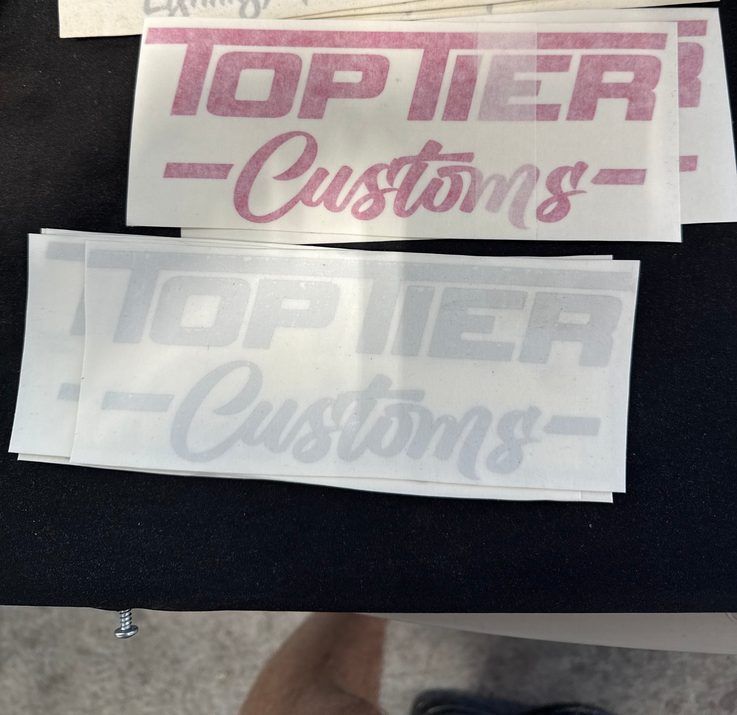 Top Tier Decal Sticker